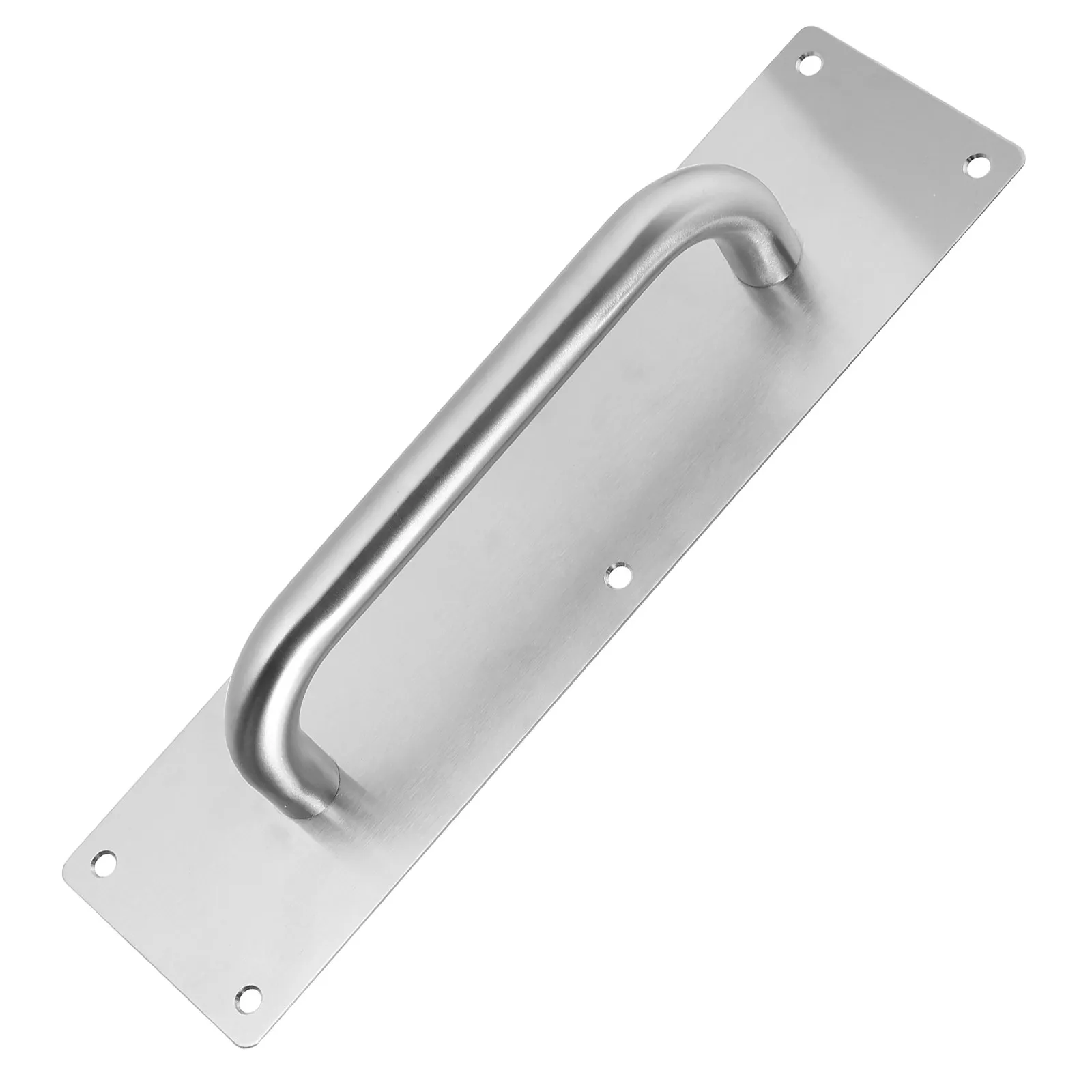 1Set Classic Style Stainless Steel Door Knob Silver Finish Heavy Duty Ergonomic Handle for Interior Exterior Entry Use