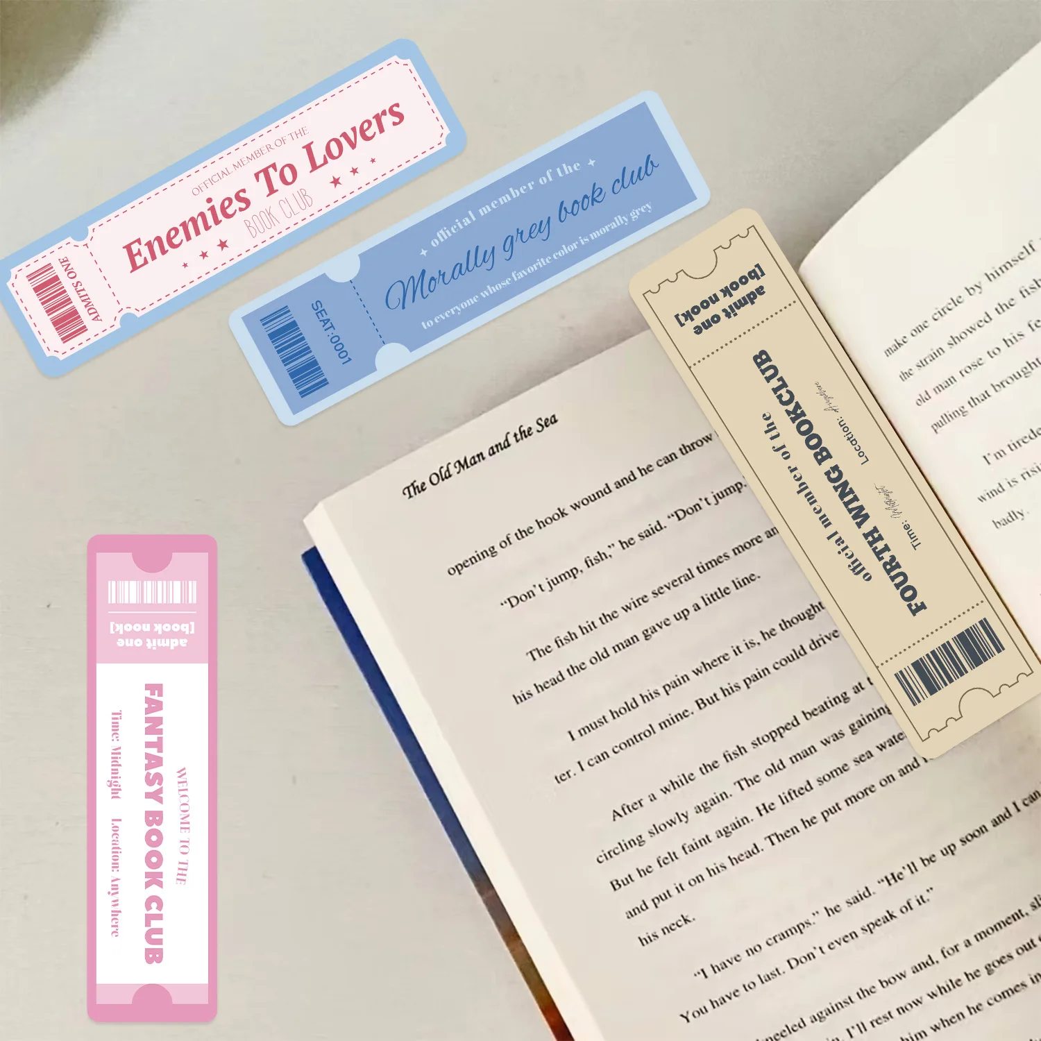 30pcs Book Lover Bookmarks Reading Pages Books Annotated School Stationary Supplies DIY Aesthetic Bookmarks Decorative cards