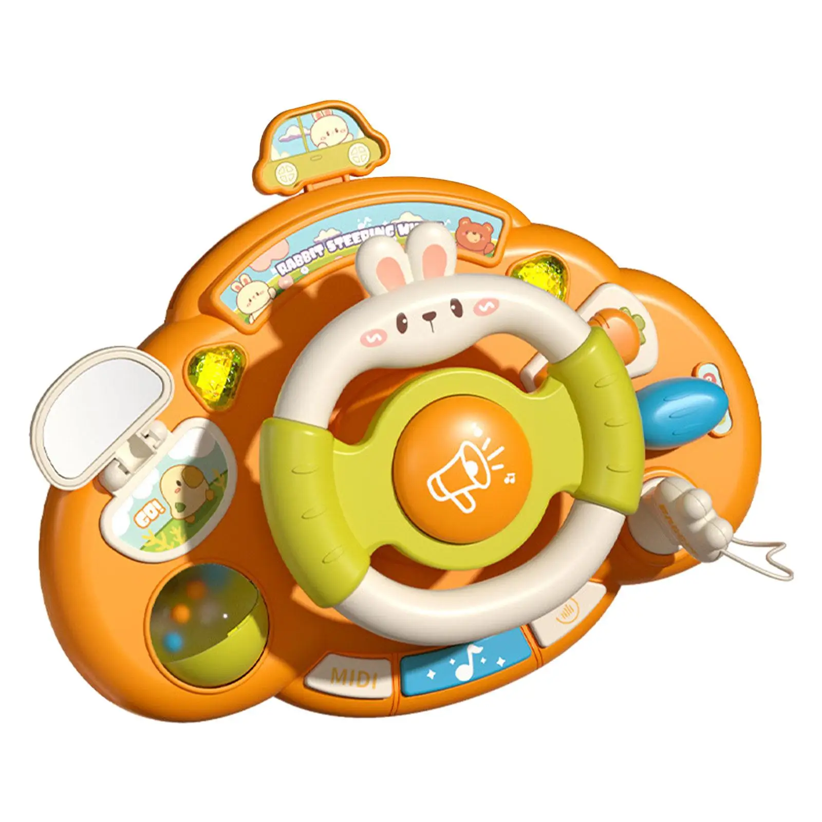 

Искусственная кожа, Интерактивная со звуком и оформлением, подарок, игрушка для вождения автомобиля для малышей, детей, мальчиков и девочек