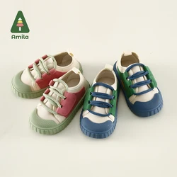 Amila Baby Shoes 2023 New Spring Summer Hot Sale Fashion Children Wearing Soft Lightweight Casual Breathable Girls Boys Shoes