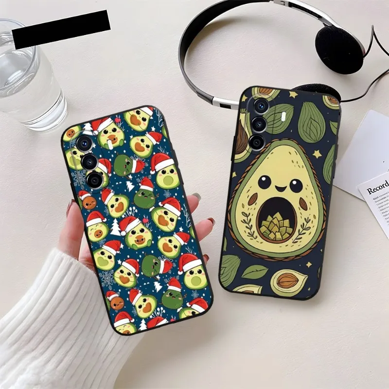 Cartoon Fruit Avocado Phone Case Fundas For Huawei P40 P50 P30 P10 P20 Lite Mate 40 Pro Plus Psmart Z 6 7 5 Back Cover