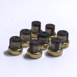 100PCS Fuel Injector Repair kit micro filter injector Bosch EV14 Nozzle Strainer Brown size:7*7mm 11033