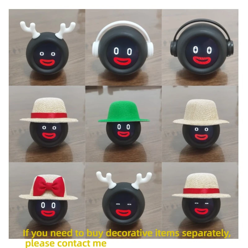 Mini Robot/reloj tipo C para coche, accesorios creativos para emociones, exhibición de fotos personalizada, regalos para niños