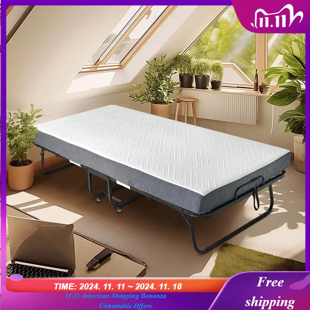 Folding Bed, (with 5.2