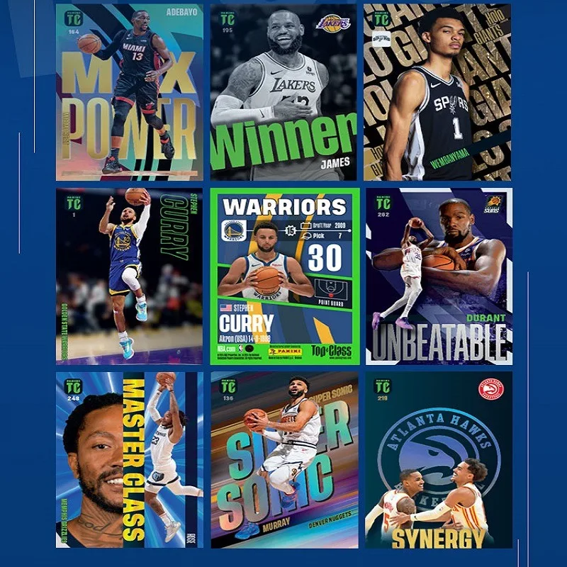 Panini-Tarjetas de estrella de la NBA 2024, tarjeta coleccionable de la Premier League, baloncesto, James Curry, caja limitada para fanáticos