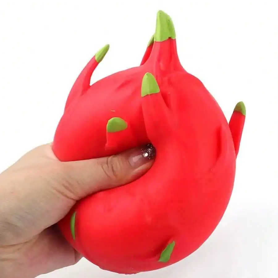 

One simulated pitaya squeeze toy, a fun stress reliever for adults and teens. It serves as lovely gifts for birthdays, Easter, Halloween, Christmas and parties. Please note that slight color difference may exist due to shooting lighting.