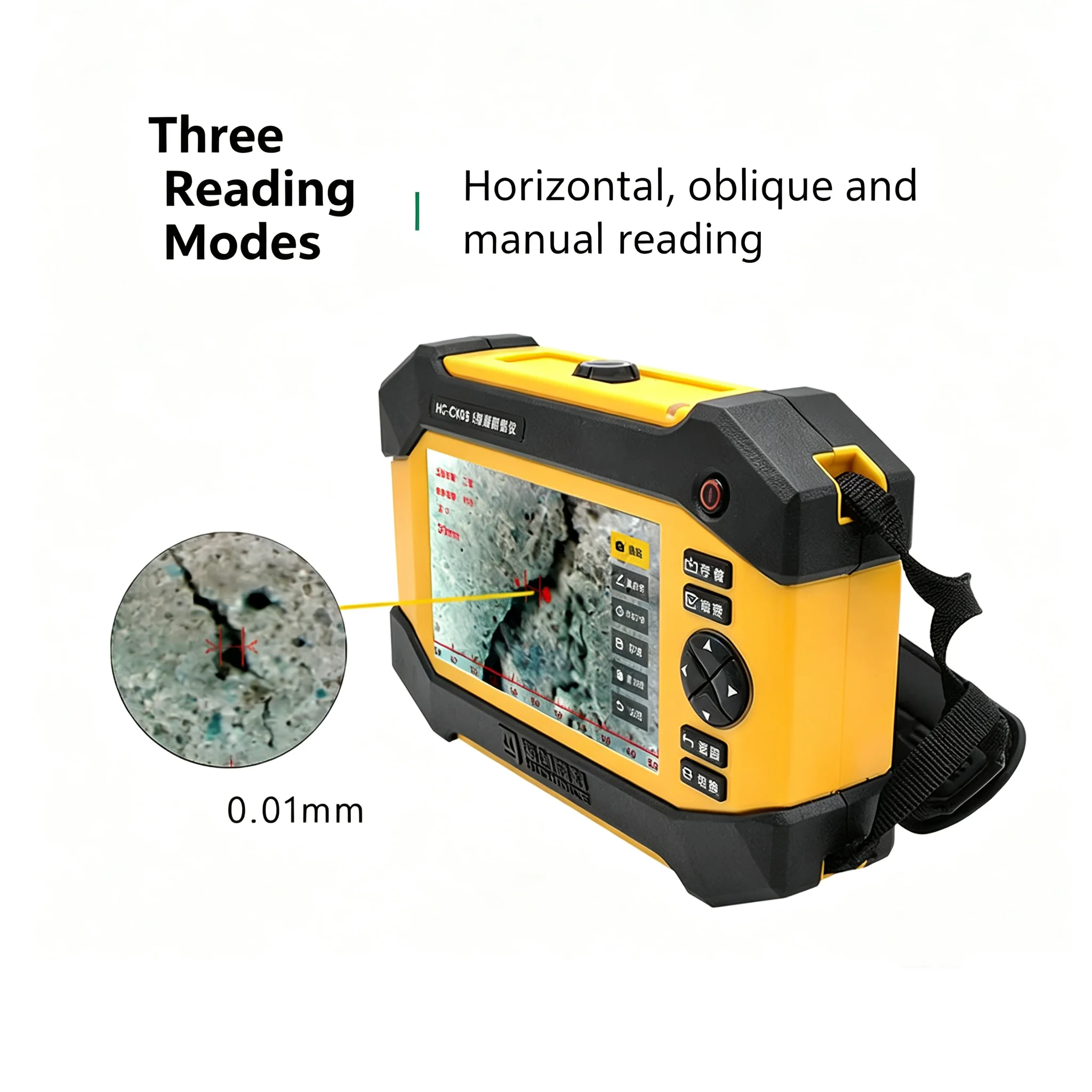 HC-CK105 Digital Concrete Crack Width Detector Wireless Camera Gauge Portable Structural Inspection Instrument Civil Testing