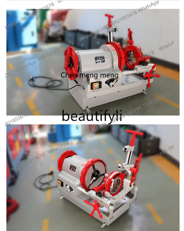 AB02 Steel Pipe Threading Machine Fully Automatic Fire Pipe Electric Water Pipe Threading and Cutting Machine 6