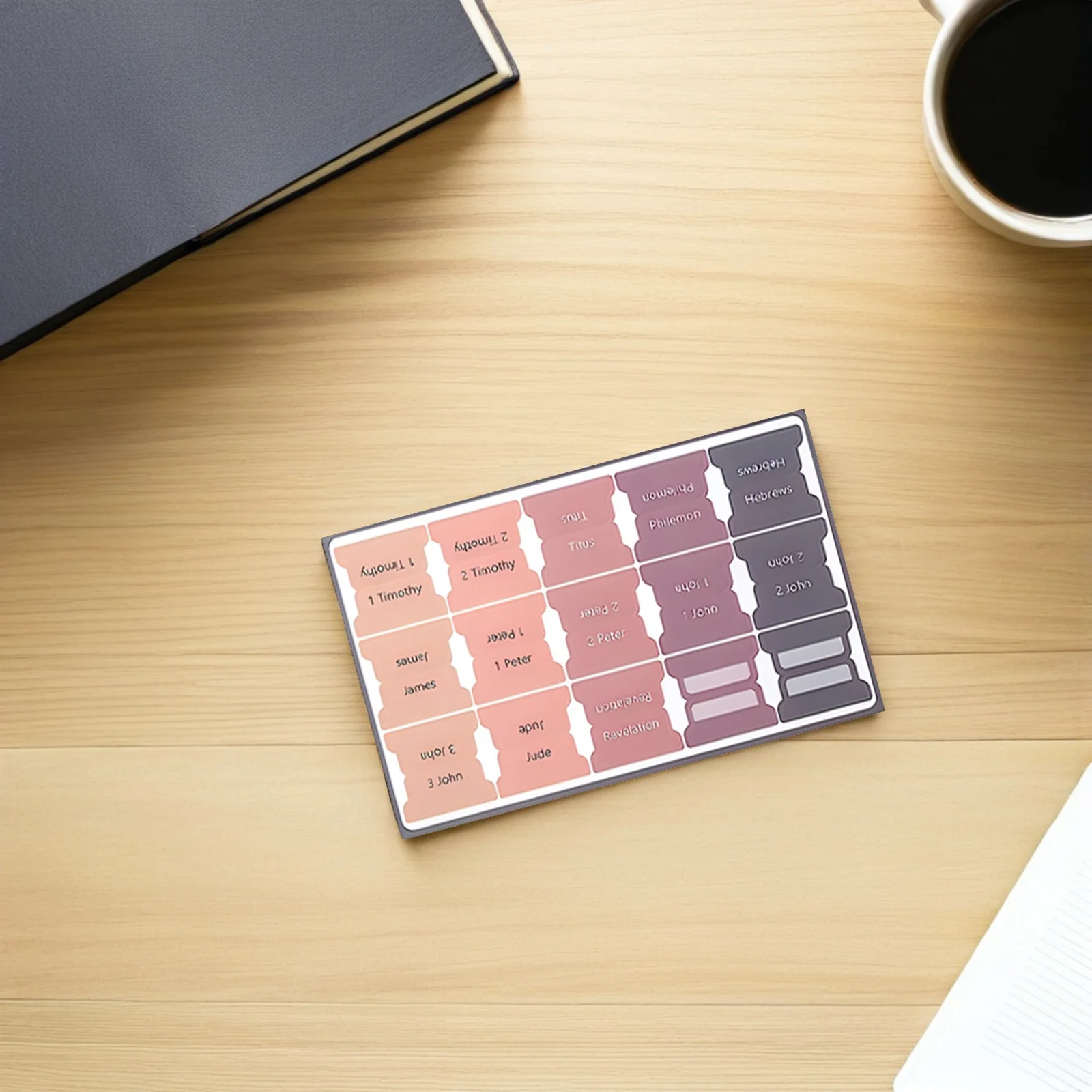 

5 Sheets Index Label Stickers Paper Bible Tabs Study Reading Decorative Bookmarks Sunset Shades Accessories Women Men