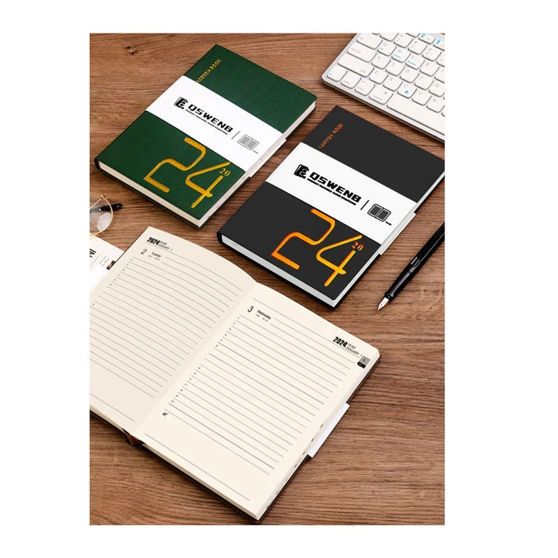 2024 Journal Notebook, 360 Pages Hardcover Leather Notebook For Women Men, 5.7X8.3Inch