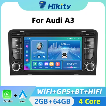 Hikity 2din Android Car Radio for Audi A3 GPS Navigation Bluetooth Stereo Carplay Android Auto FM Receiver autoradio Hikity 2din Android Car Radio for Audi A3 GPS Navigation Bluetooth Stereo Carplay Android Auto FM Receiver autoradio