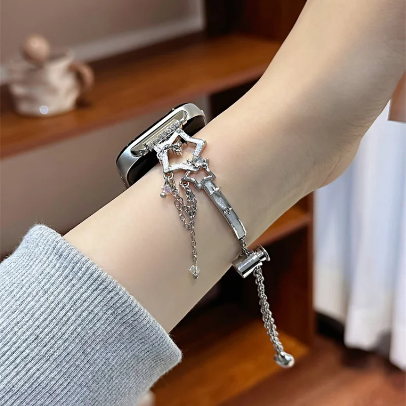 

Fashionable hollowed out stars suitable for HW Watch Fit3/Fit4 straps and HW Band 8/9/10NFC handmade straps