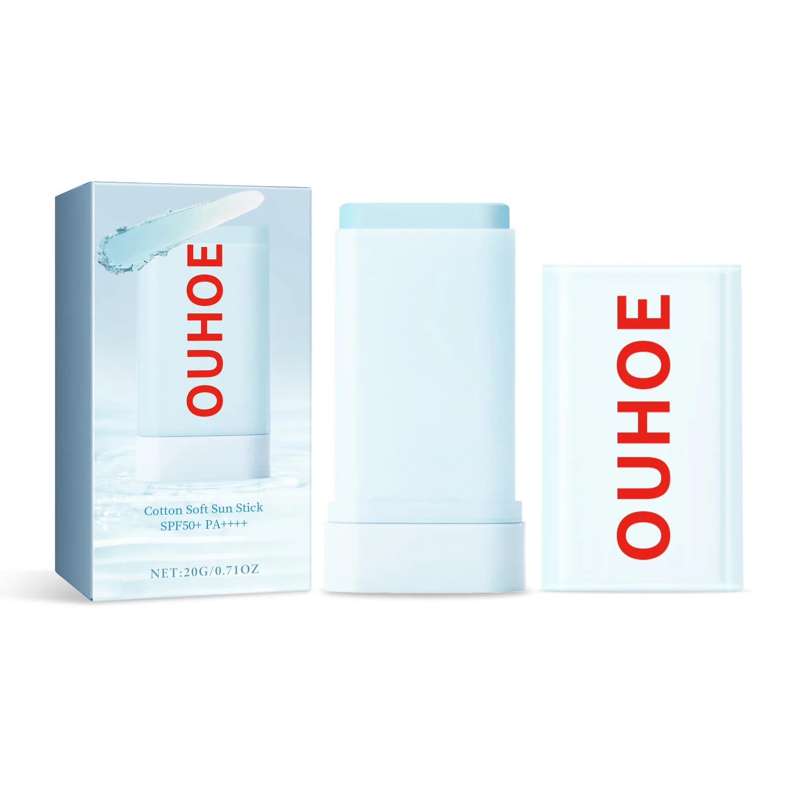 Crème solaire Stick Spf 50 pour la peau grasse Visage Sun Blocking UV Protecteur Hydratant Rafraîchi