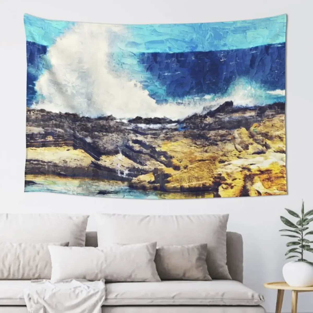 

Sicily, italian panorama Tapestry Carpet Wall Korean Room Decor Aesthetic Room Decor Korean Tapestry