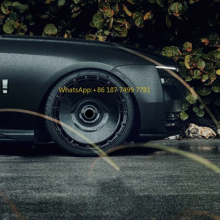 

Кованые глянцевые черные колеса по индивидуальному заказу 18, 19, 20, 21, 22-дюймовые колеса 5x1143, 5x120 колеса для пассажиров, диски для Royce Rolls Cullinan