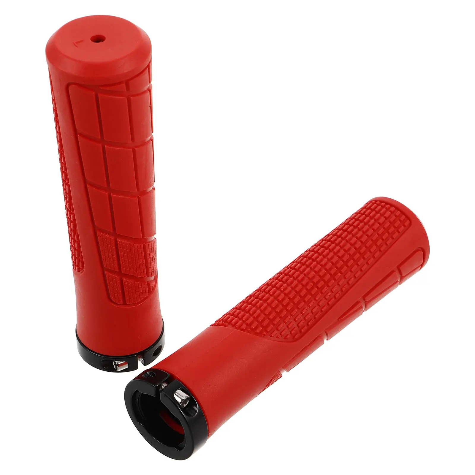 

2Pcs Bicycle Handlebar Grips Soft Rubber Ergonomic Non Slip Grips Shock Absorption for Mountain Fixed Gear Road Bikes