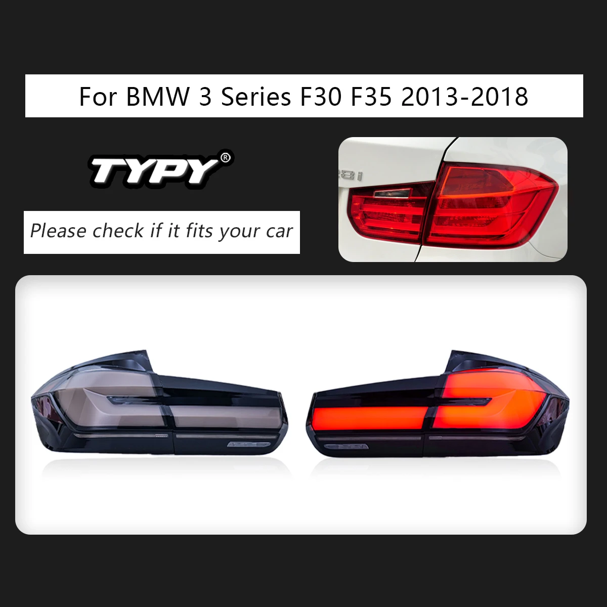 タイプ-BMW用のプラグアンドプレイLEDテールライト,方向指示器,カー