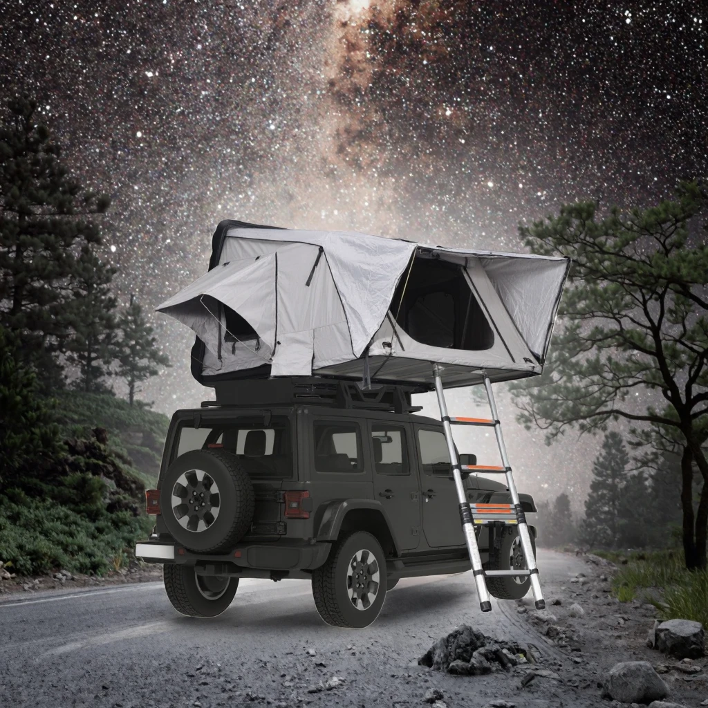 Da Niu High Quality 2-Person SUV Truck Rooftop Tent China Hard ABS Shell Aluminum Pole Straight Bracing Type Four-Season Double
