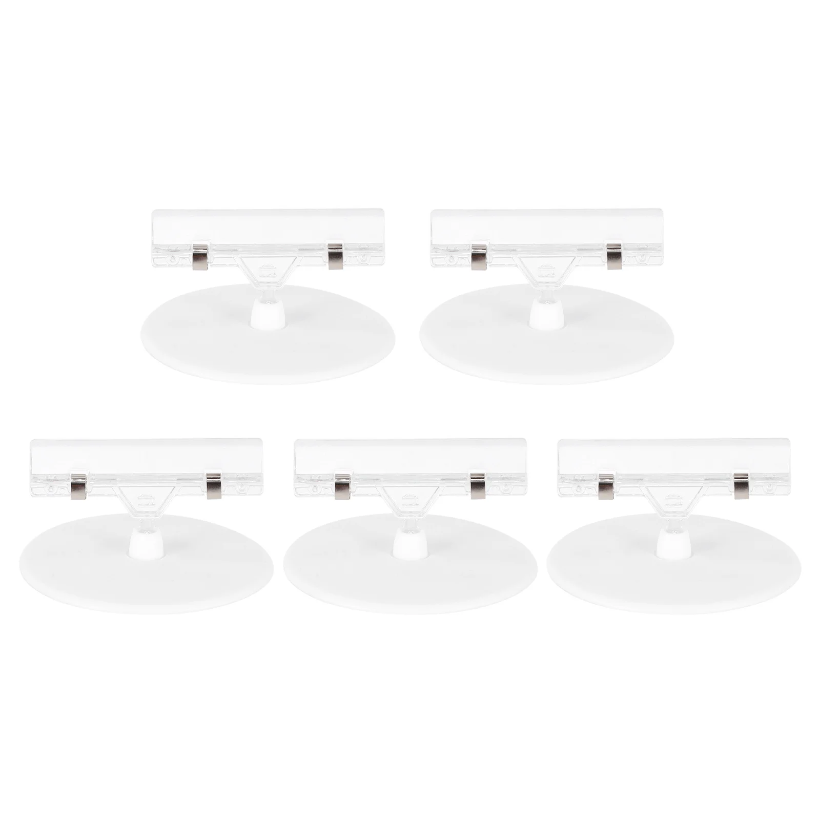 5pcs Poster Clips High Quality Plastic Label Holder Price Tag Display Stand Ad Rack Durable Lightweight Business Wedding Banquet