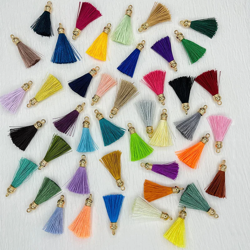 10pcs 30mm Key Tassels DIY Bookmark Tassels for Crafts Accessories of Furiture and Jewelry Earrings Decor