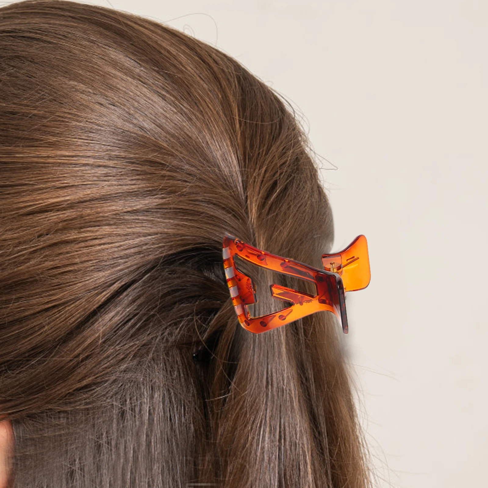 

6pcs Triangle Claw Strong Hold Volumizing Hair Clamps Stylish High Ponytail Clips Lightweight Portable Women'S Hair Accessories
