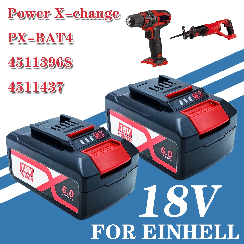 for Einhell 18V 8000mAH Battery Li-ion battery Power X-change PXC1830 Ozito Power Tool Replacement Battery