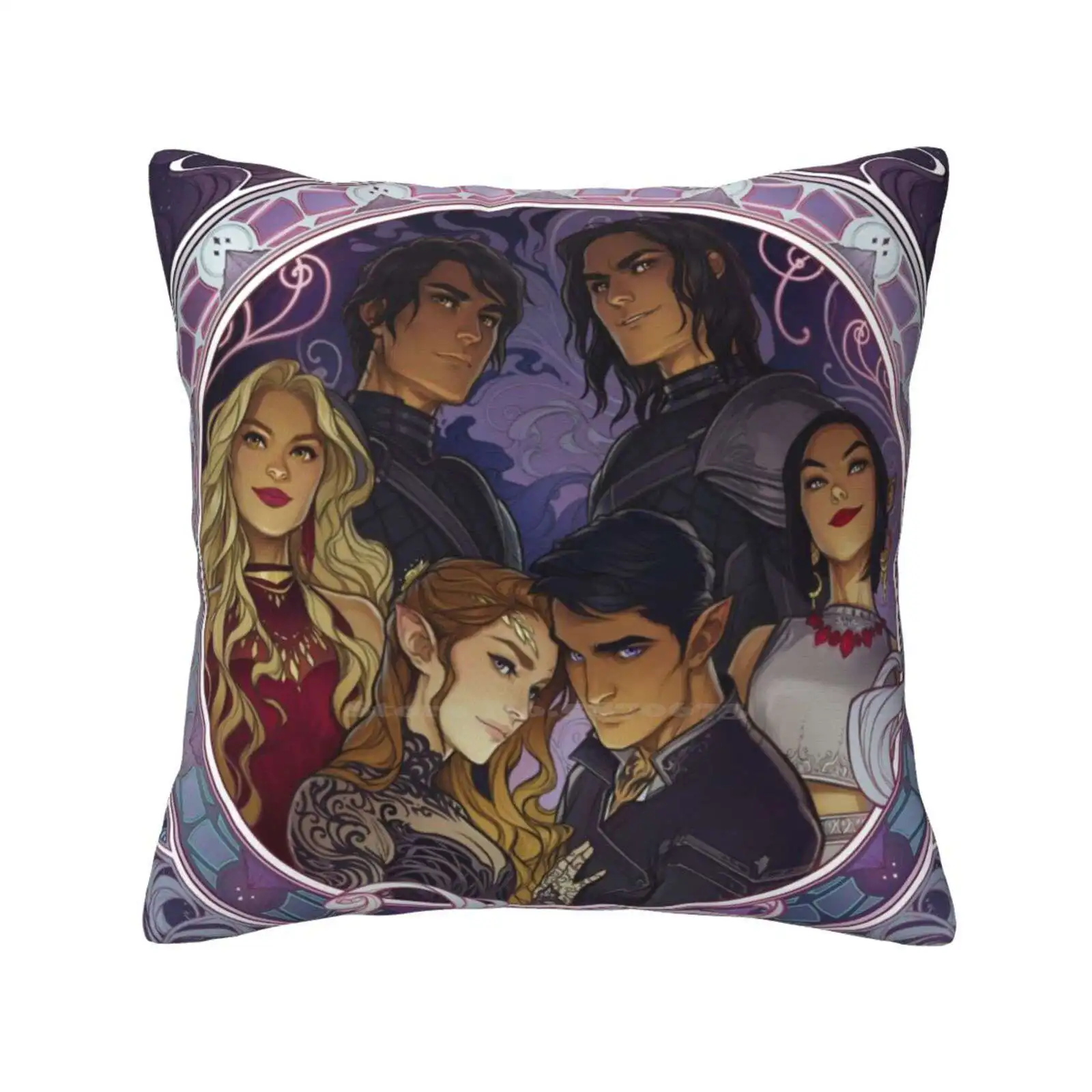 

The Inner Circle Pillow Cover Hug Pillowcase The Inner Circle Acotar Acomaf Acowar Acosf Ryhs Feyre Amren Azriel Cassian Nesta