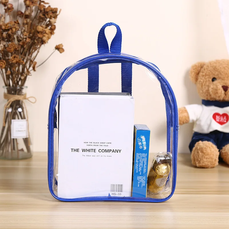 Mochila Infantil Childrens Backpack Transparent Toy Snack Bags Jelly Storage Zipper Bag Waterproof Gift Bags Children Backpack