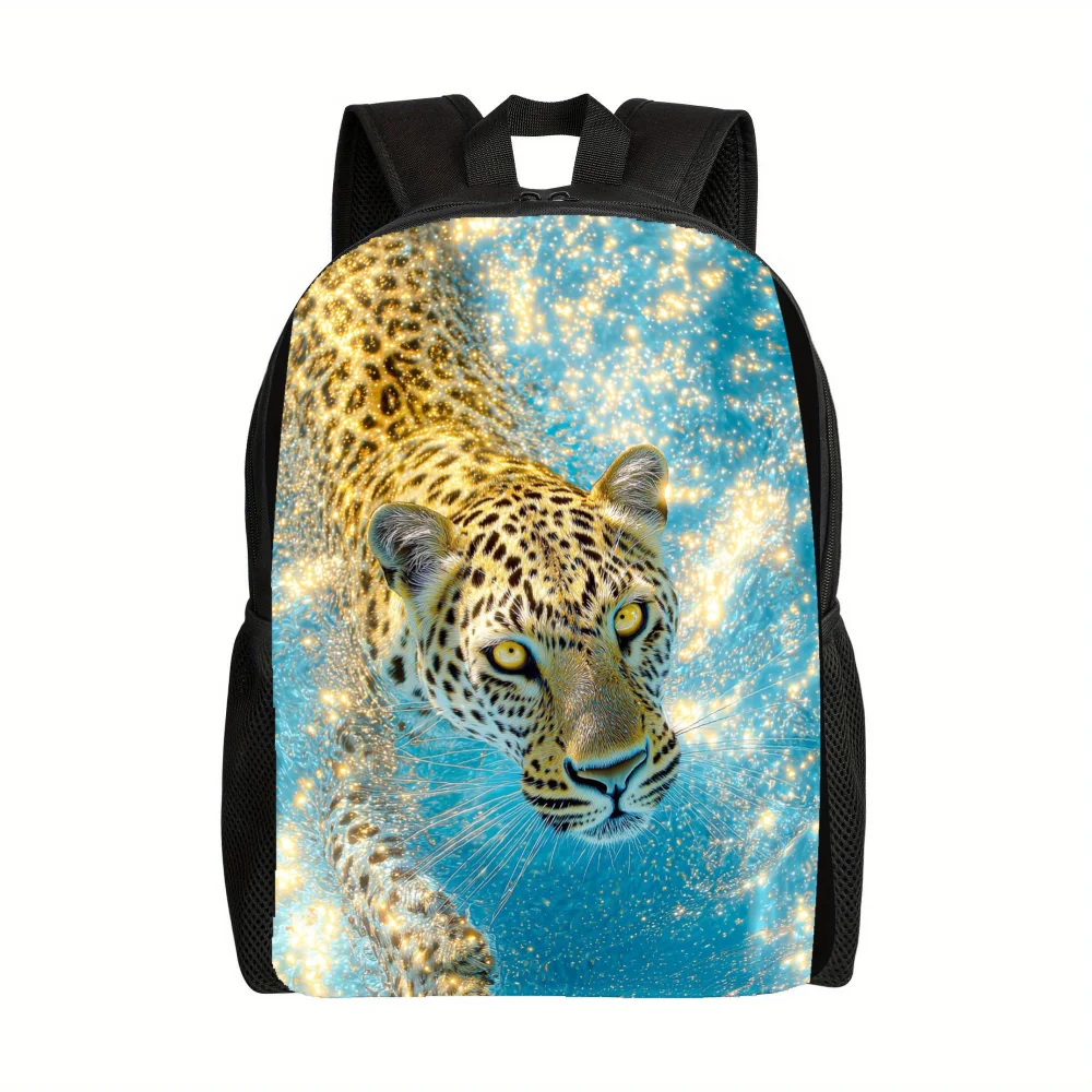 

A spacious casual backpack with a leopard Galaxy Sky design is perfect for photography. These stylish and comfortable bags