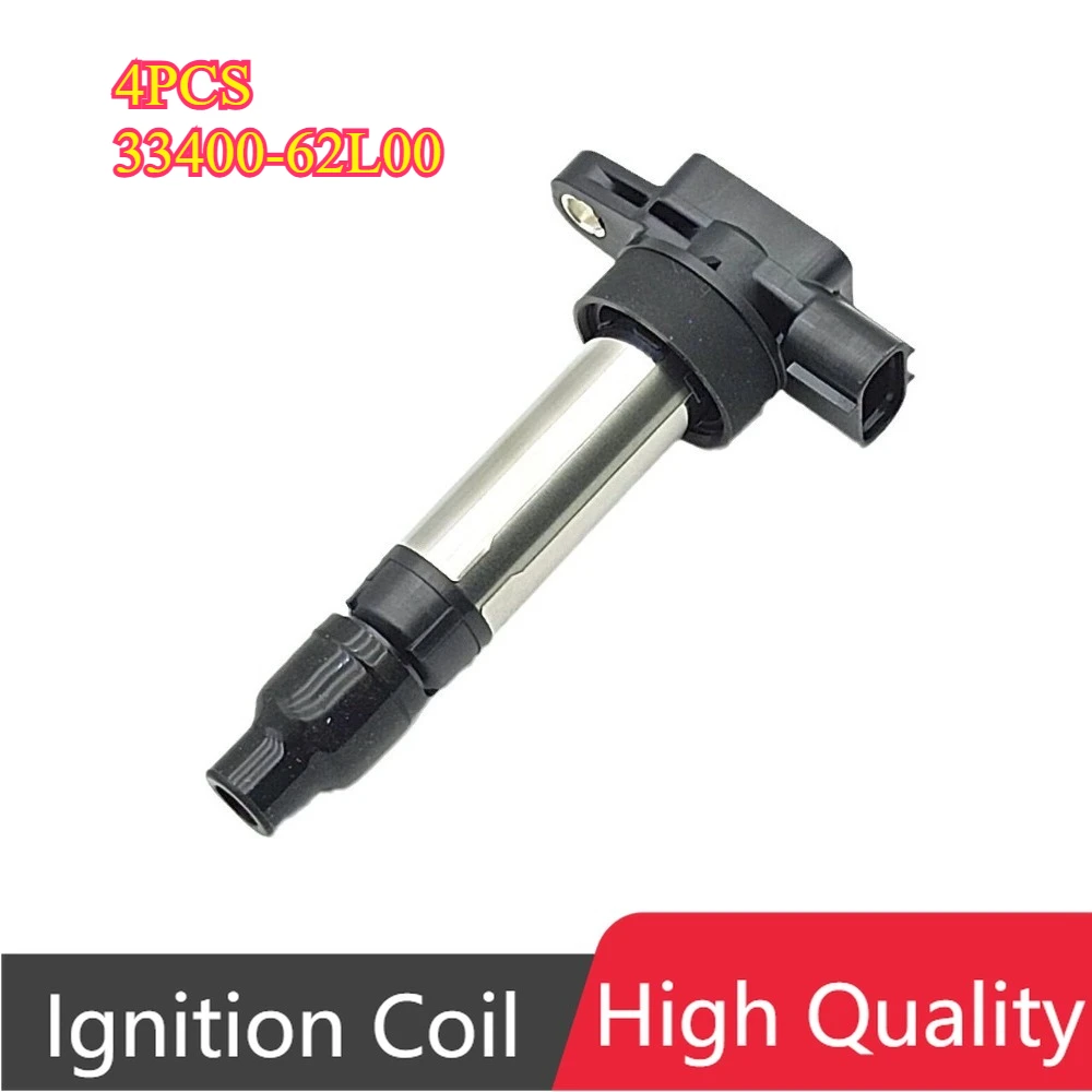 

4Pcs 33400-62L00 3340062L00 33400-78M00 Ignition Coil For Suzuki Alto Celerio Vitara Alivio SX4 S-CROSS 1.4 1.6 Nissan Pixo 1.0