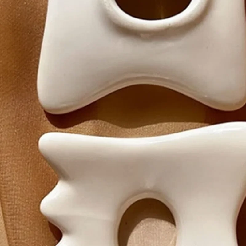 

Керамический инструмент для скребка лица, керамическая доска Гуа Ша, против старения, уход за кожей лица, уменьшение темных кругов, удаление морщин