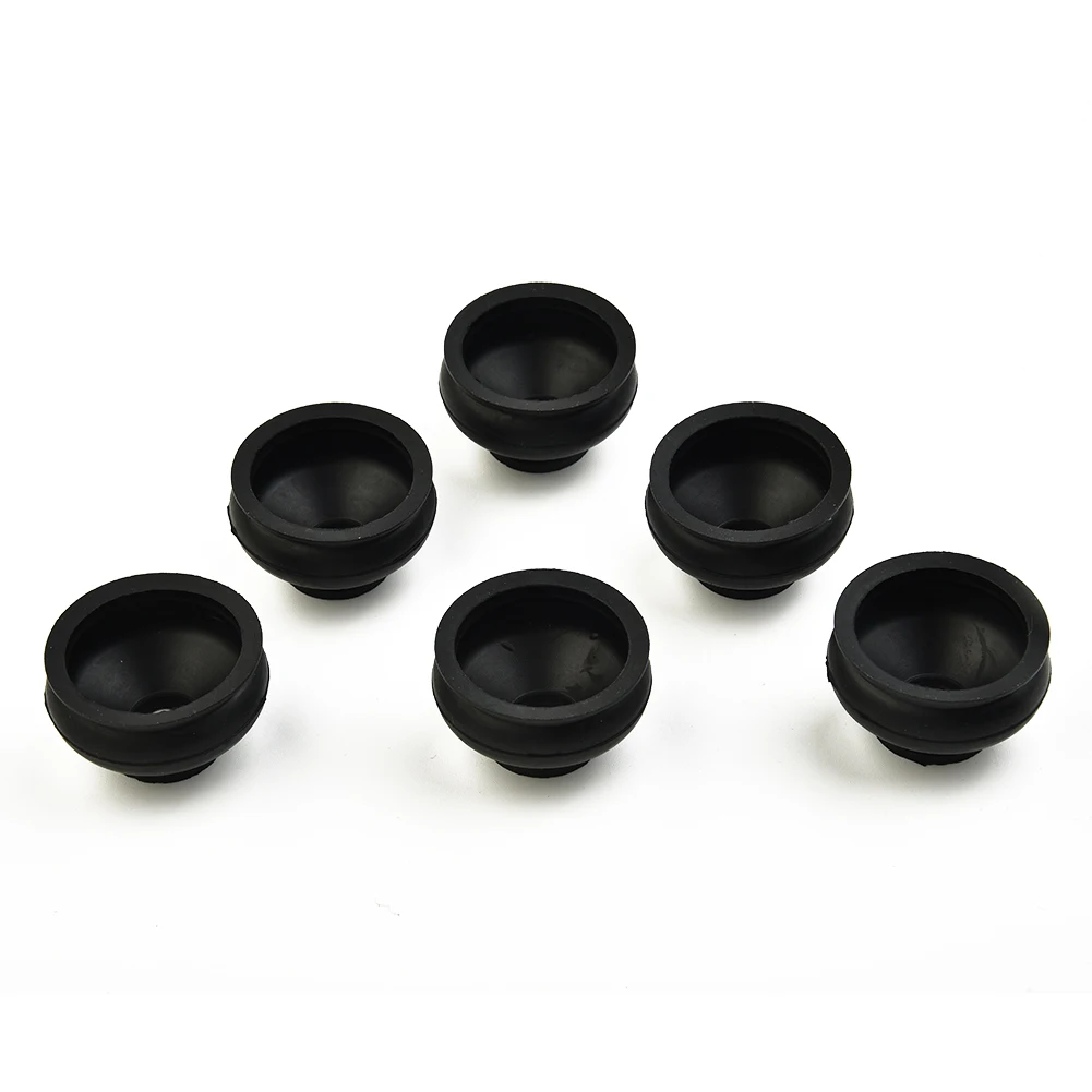 6 pezzi universale in gomma nera tirante estremità giunto sferico parapolvere sospensione auto sterzo giunto sferico parti accessori