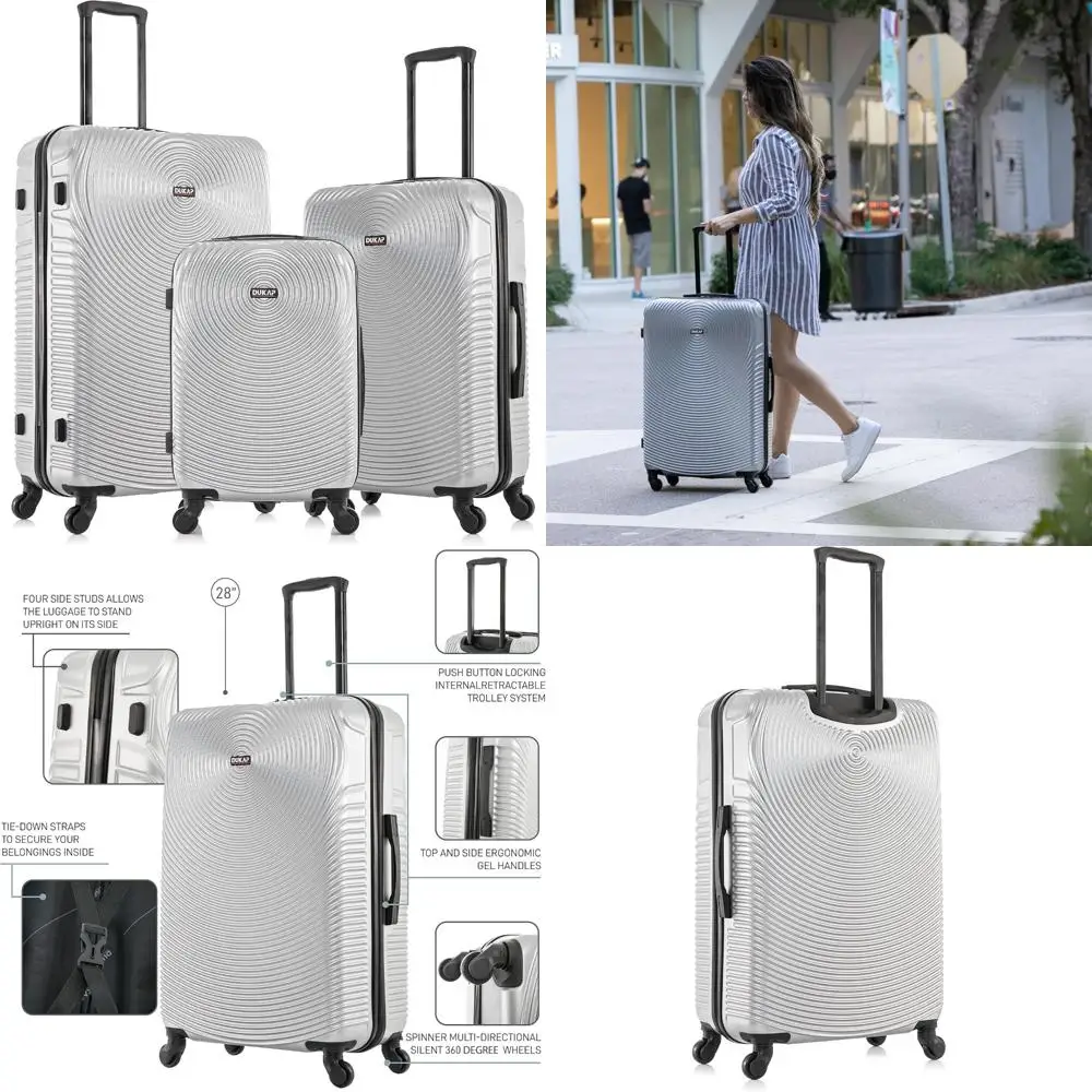 Lightweight Durable Hardshell Spinner Luggage Suitcase Set with Handle and Trolley, Perfect for Travel | 20 Inch