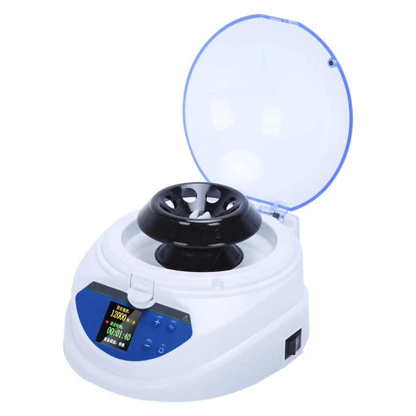 

1pc Mini Centrifuge Laboratory Small Low Speed Handheld Centrifuge Digital Display Mini Palm Centrifuge Beauty Serum Separator