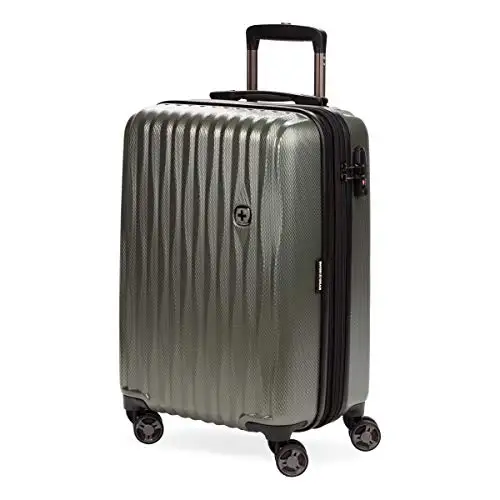 

Чемодан SwissGear 7272 Energie Expandable Hardside с колесами-спиннерами и замком TSA, цвет Gunmetal, ручная кладь, 19 дюймов