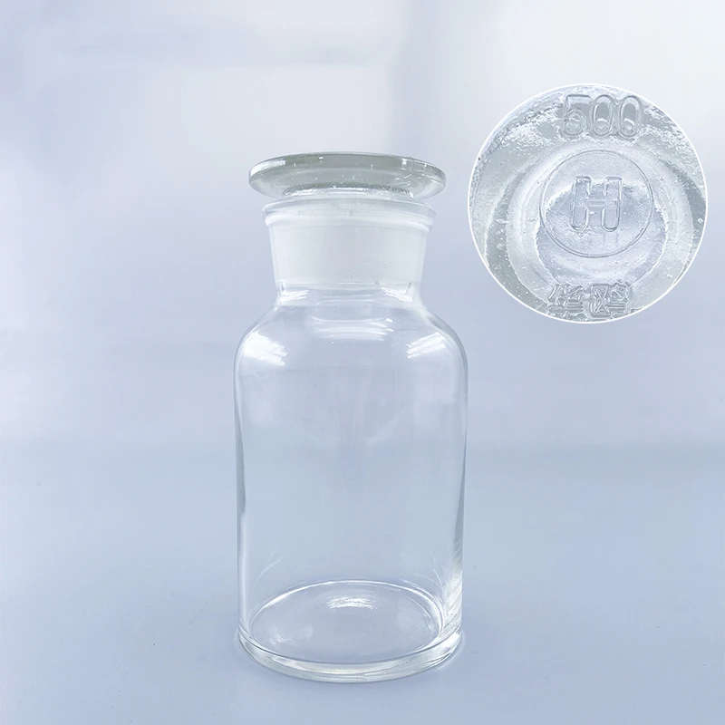 500ml high borosilicate glass sealed bottle wide mouth bottle Aluminum box