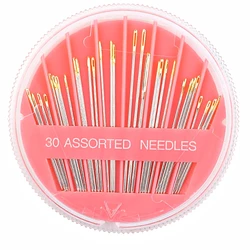 1 Pack 30-Count Assorted Needles Premium Hand Sewing Needles 6 Different Sizes Sewing Needle For Sewing Repair Tool