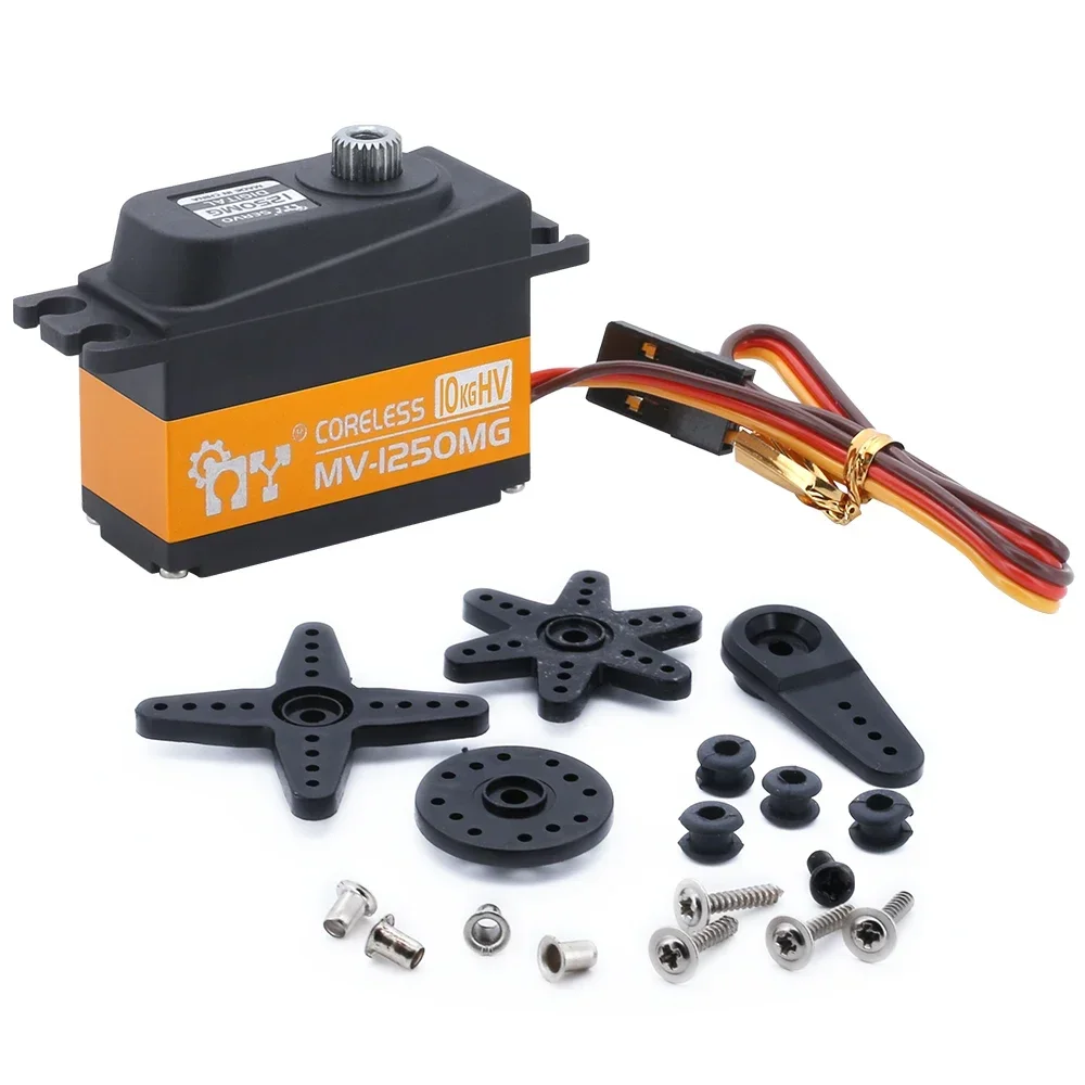 MY Servo MV-1250MG 8,4V 10KG Hochdrehmoment Kernloser Digitaler Servo mit Metallgetriebe für RC-Auto, Drohne, Flugzeug, Roboter, RC-Modellteile – Detail 9