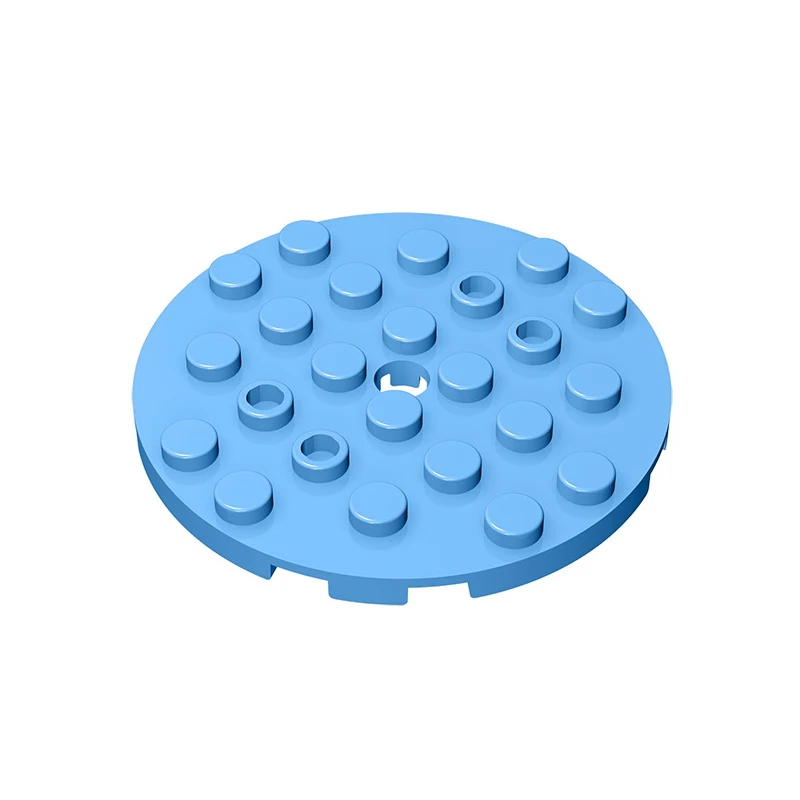 MOC PARTS GDS-843 Plate, Round 6 x 6 with Hole compatible with lego 11213 children\'s toys Assembles Building Blocks Technical