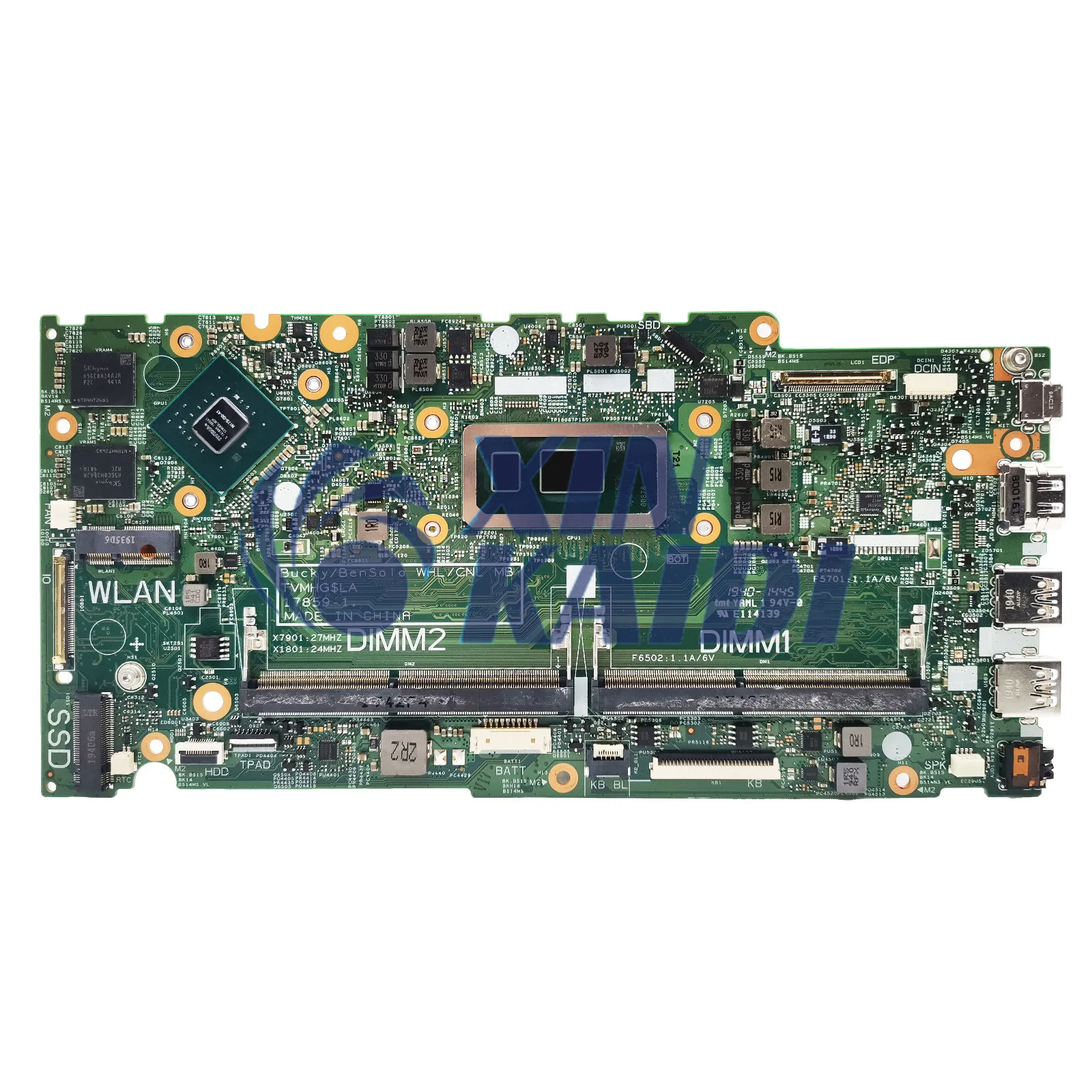 17859-1 Mainboard For DELL Inspiron 5480 5482 5580 0J0XK8 0THVKF 07JT6Y Notebook Motherboard i3 i5 i7 8th/10th Gen GPU 2G