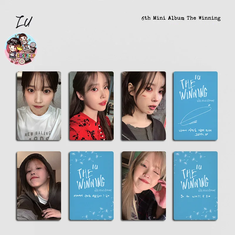 5Pcs/Set IU Idol Girl New Series The Winning Lomo Cards HD Printd Photo Cards High Quality Postcards Lee Ji En Fans Gifts