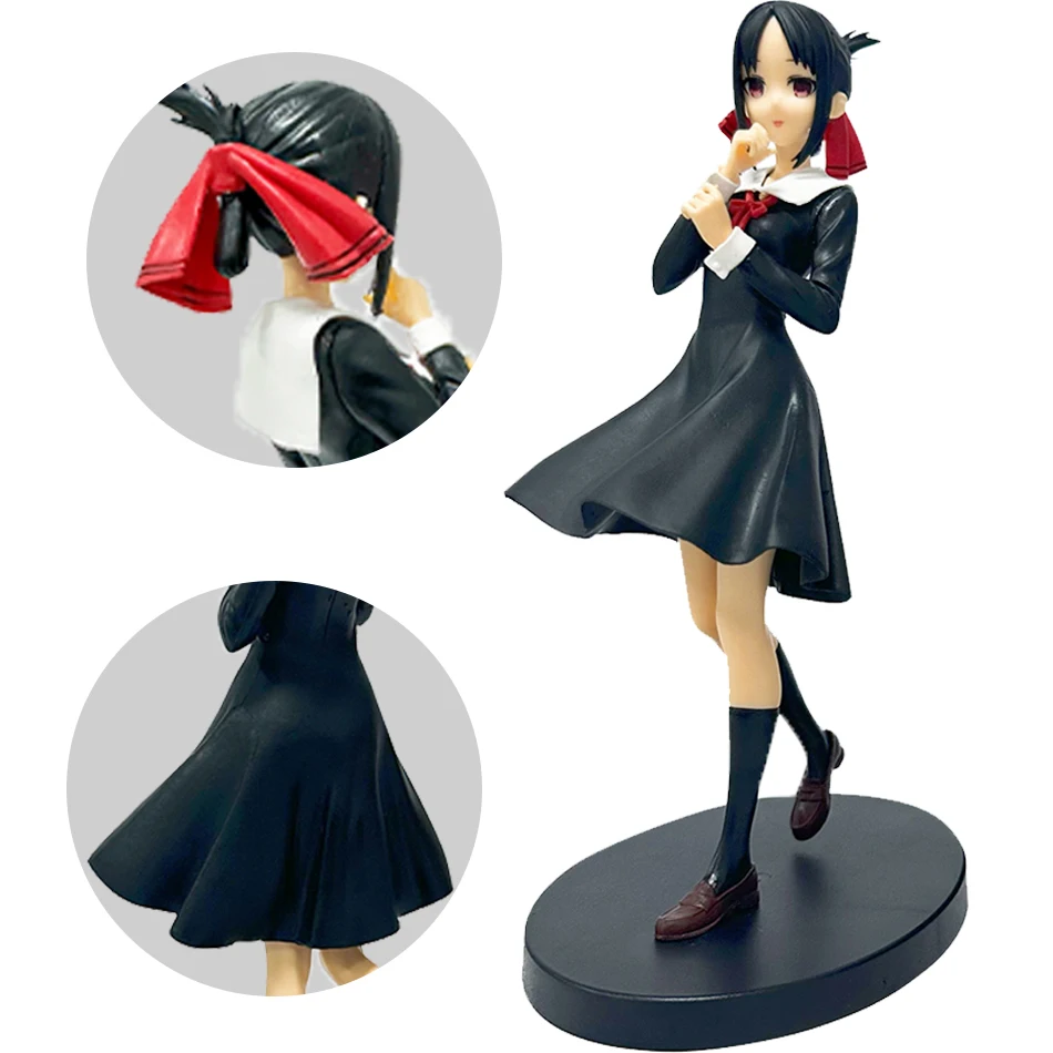 18cm Anime Figure Love is War Fujiwara Chika Shinomiya Kaguya Kawaii Girl Action Figure Collectible Model Doll Toy Gifts