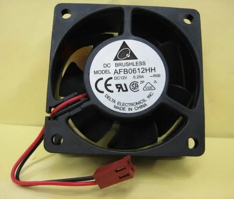Wentylator chłodzący procesor Delta BRUSHLESS Model AFB0612HH DC 12V 0.25A 2 Pin -R00-