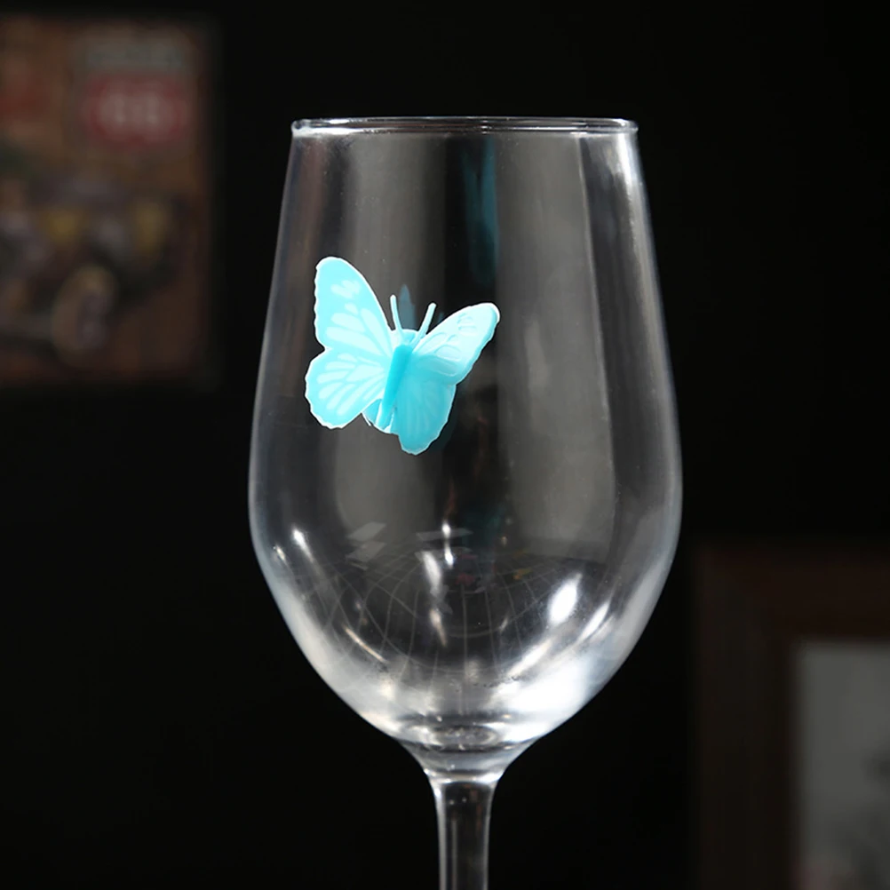 

20 pcs Glass Recognizer Suction Cup Markers Silicone Drink Party Glass Decorations Reusable
