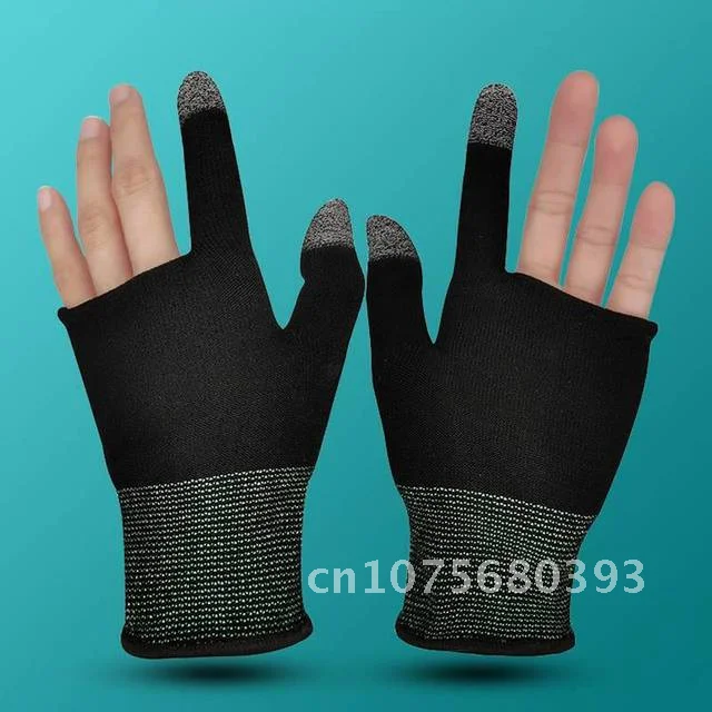 

2pcs Gaming Finger Thumb Gloves for PUBG Mobile Game Controller Anti Slip Sweat Proof Sensitive Touch Screen