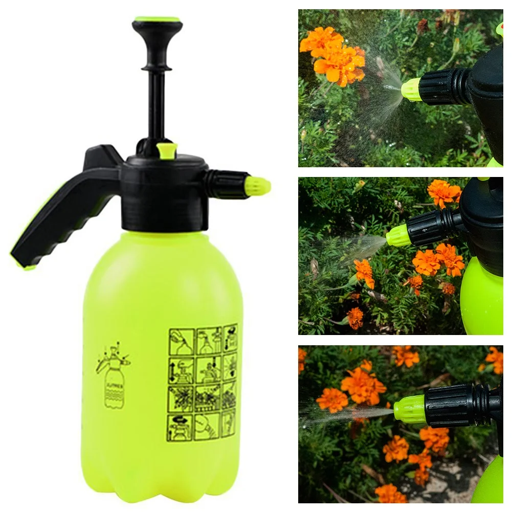정원 스프레이 병 유압 압력 급수 분무기, 조절 가능한 깍지 공기 압축 펌프, 수동 압력 분무기 병, 2L 