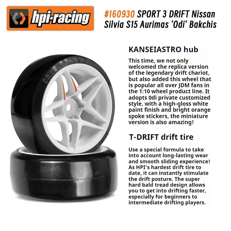 HPI Sport 3 Drift 1:10 Simulation Nissan Silvia S15 Odi Fernbedienung Elektro Limited Edition Allradantrieb Drift Car RTR