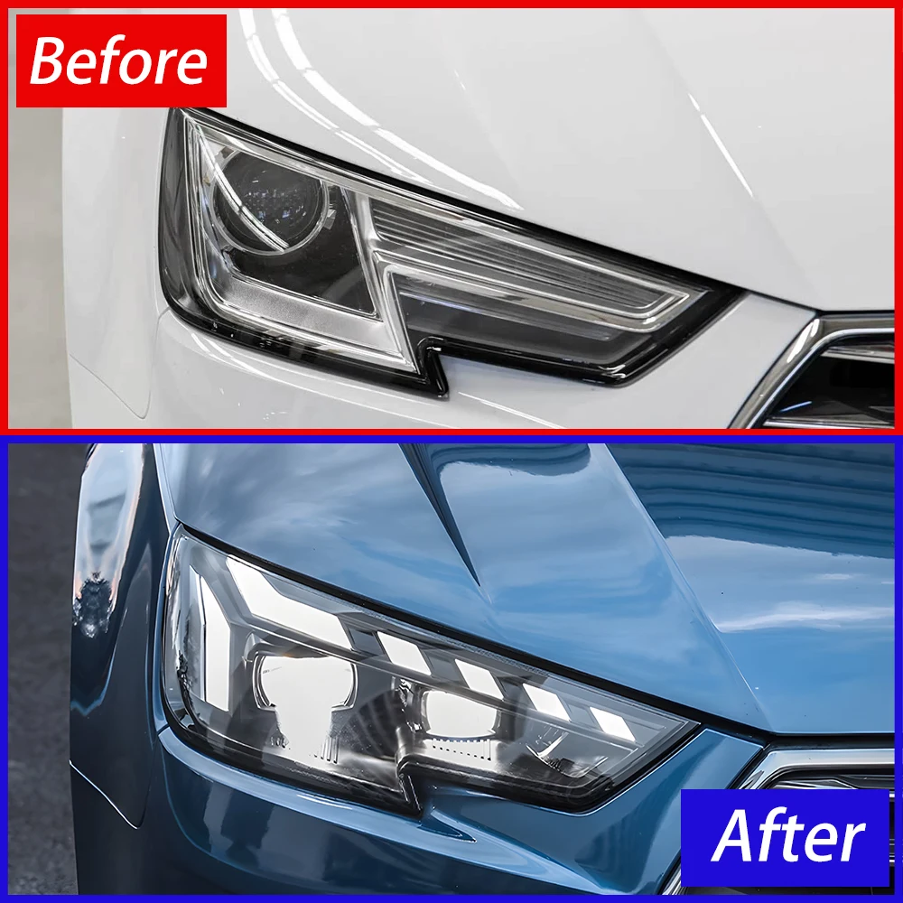 

Для Audi A4 A4L RS4 S4 2017-2019 Автоматическая фара в сборе Обновление стартового эффекта Инструмент Автомобильный светодиодный RS Стиль Линза проектора Аксессуары