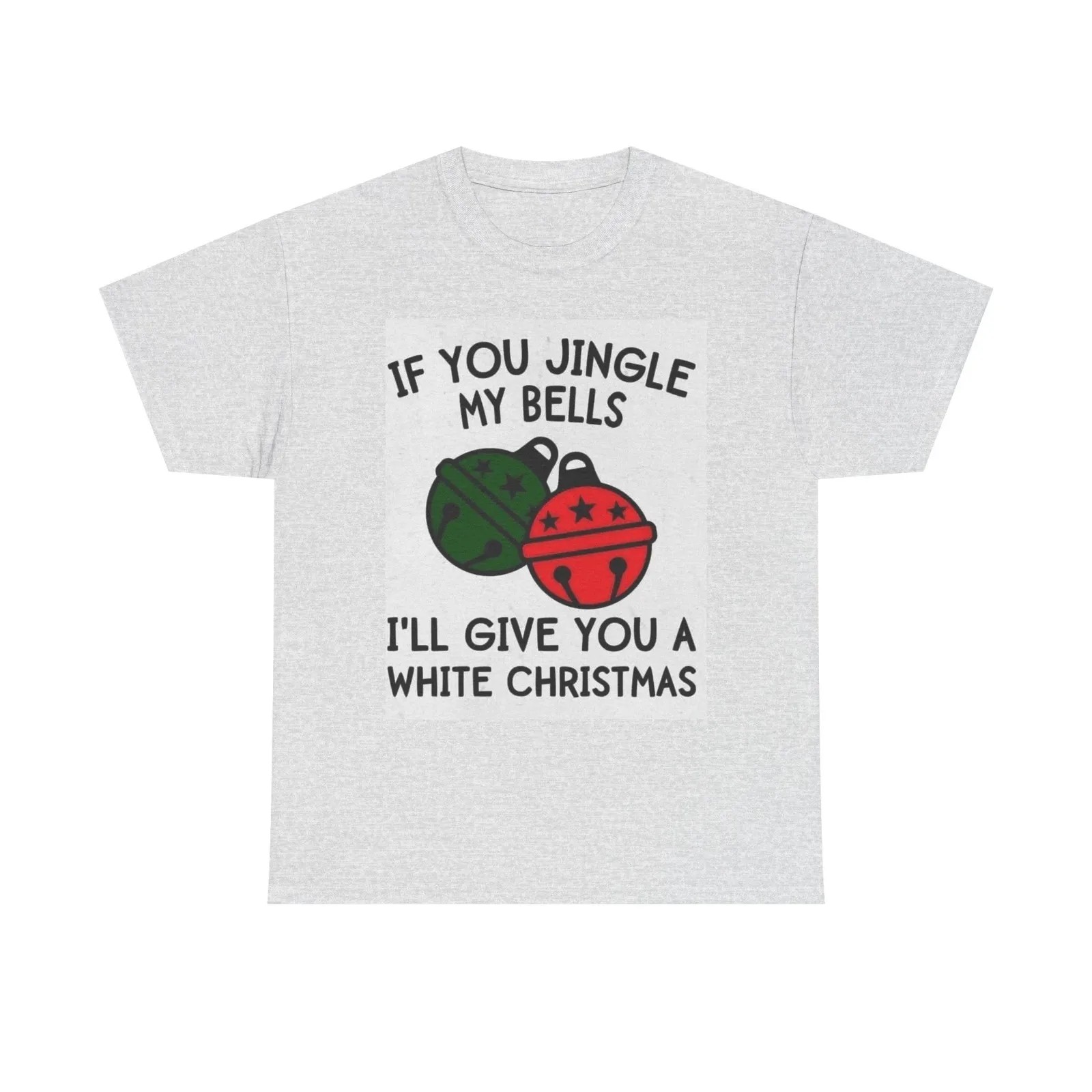 

Jingle Bells Christmas Graphic T Shirt Funny Unisex Heavy Cotton Tee