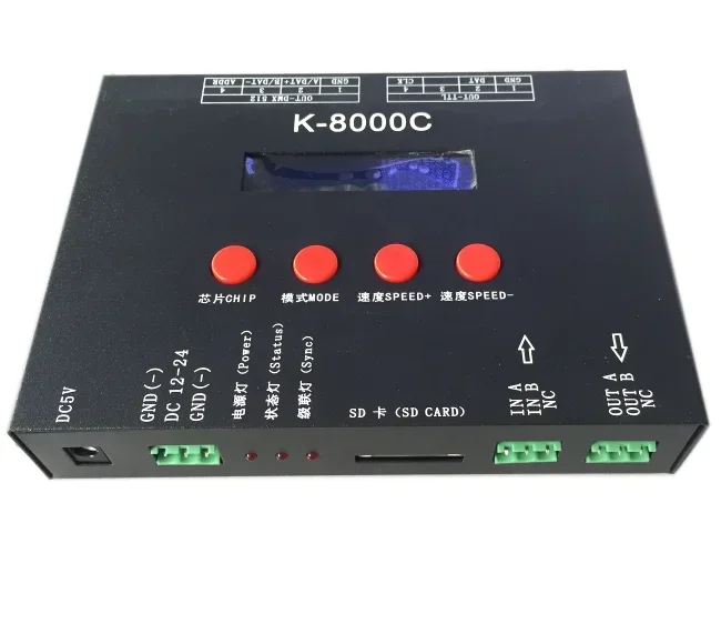 

Ingelligent Lighting Solution T-8000 Programmable LED RGB 8192 Pixels Controller K-8000C